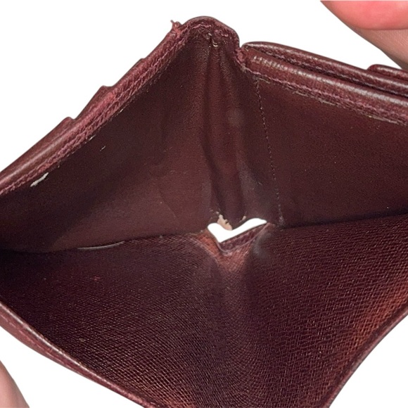 Louis Vuitton Burgundy Taiga Leather Compact Bifold Men's Wallet - Picture 8 of 14